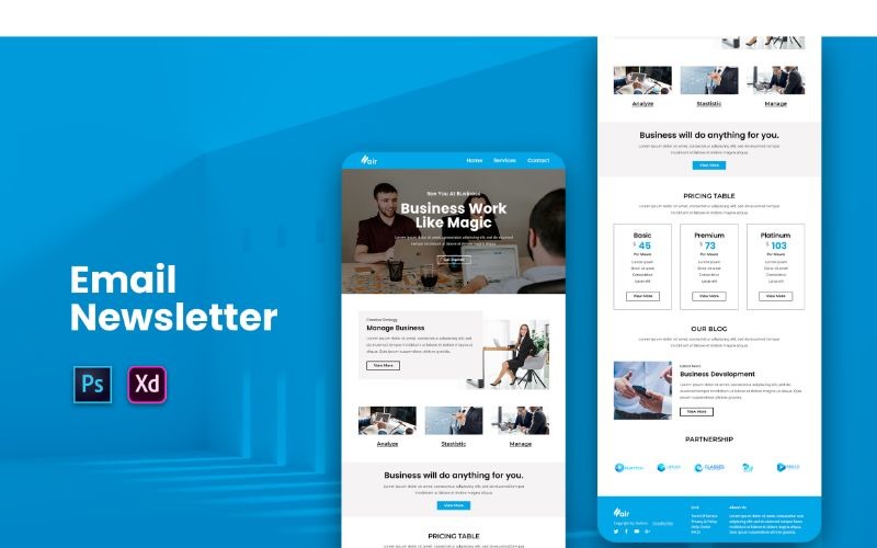 Éléments de l'interface utilisateur EM 55 Air