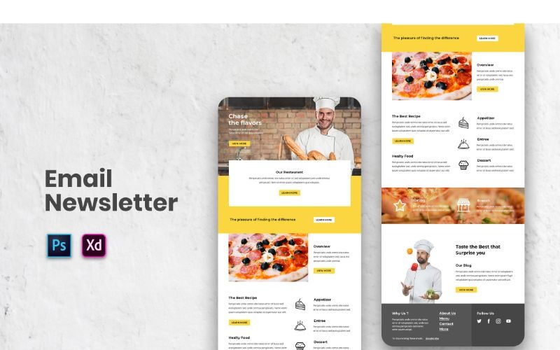 EM 32 Chase The Flavors felhasználói felület elemei