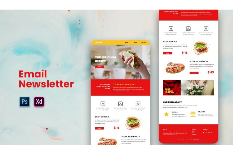 EM 60 Foodis UI-Elemente