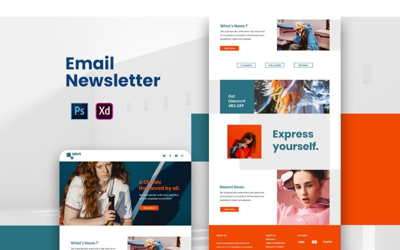 Prvky uživatelského rozhraní EM 45 MIUS