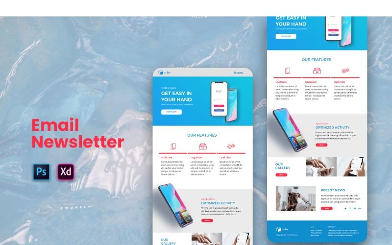 Prvky uživatelského rozhraní EM 9 Cube