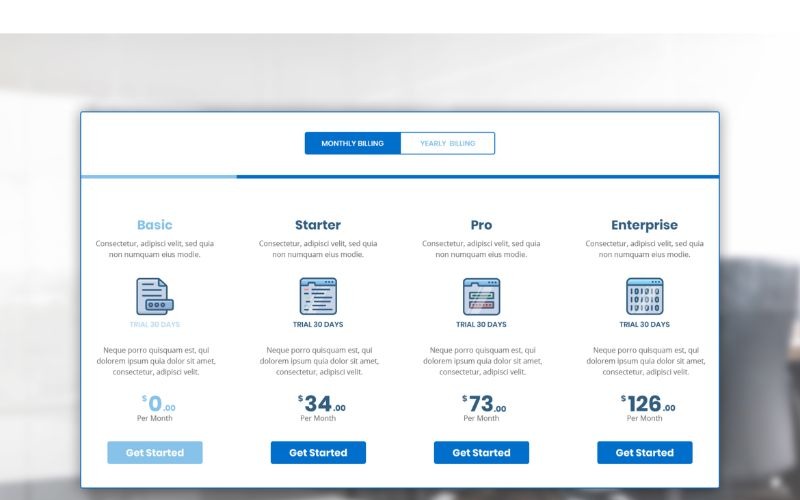 Elemente der PT 14 Business Pack-Benutzeroberfläche