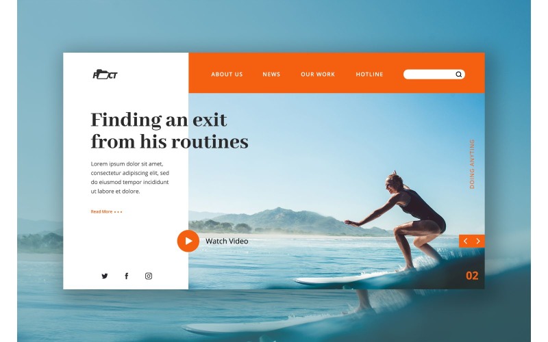 Éléments de l'interface utilisateur de Hero 35 Fact