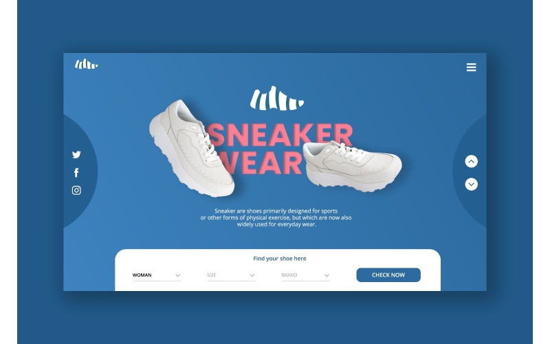 Elementy UI Hero 19 Sneaker Wear