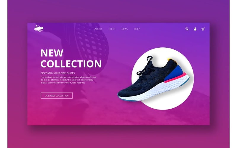 Download UI элементы "Hero 1 Sport Shoes UI Elements" / Hero 1 Sport Shoes UI Elements - UI элементы на тему графика clean,hero header,interface design,landing,modern,photoshop,responsive,template,theme,website