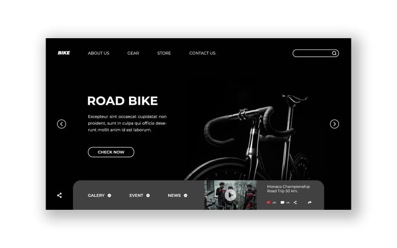 Hero 52 Bike UI Elements