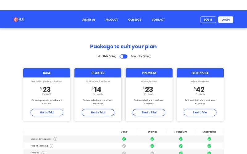 Download UI элементы "PT 23 SUIT " / PT 23 SUIT  - UI элементы на тему графика adobe photoshop,adobe xd,business,buy,comparison,interface,label,package,premium,price,table,pricing,template,ui,web,elements,website
