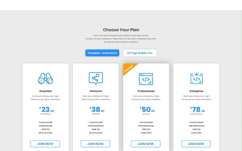 PT 8 Elementos de UI para Escolha o Seu Plano