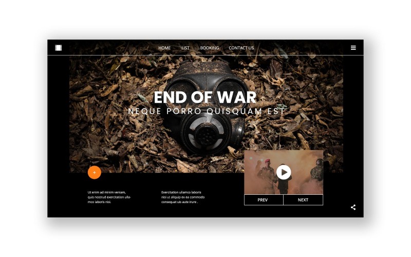 Elementos de la interfaz de usuario de Hero 61 End Of War