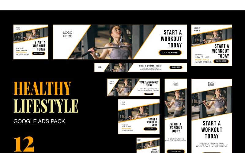 GA 3 Healthy Lifestyle UI Elements