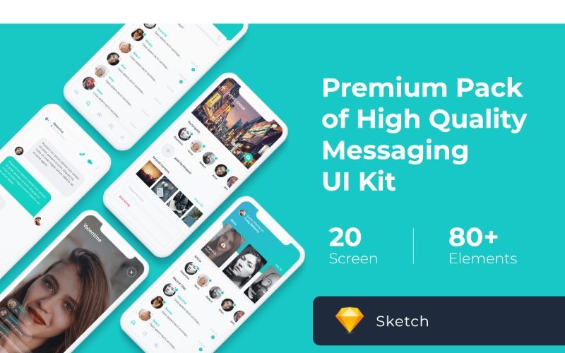 Messagerie de l'interface utilisateur mobile