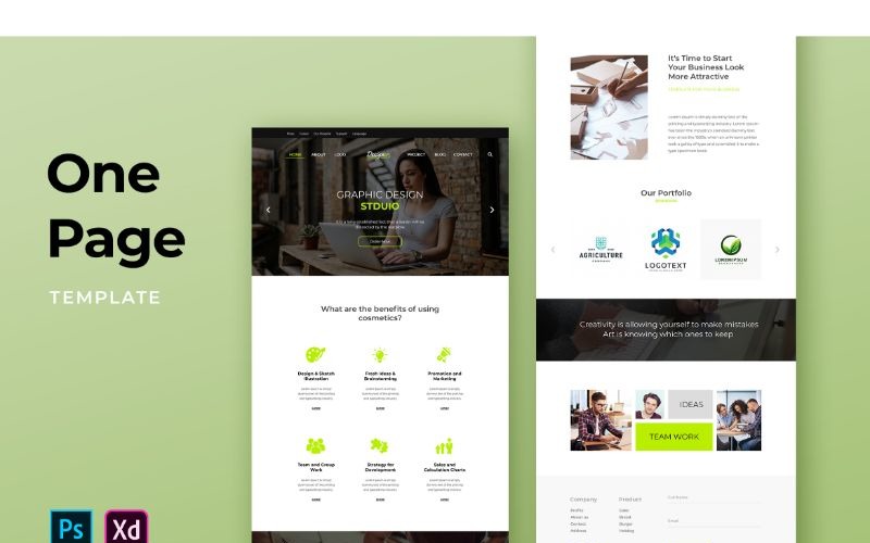 OP 3 Graphic Design Studio UI-Elemente