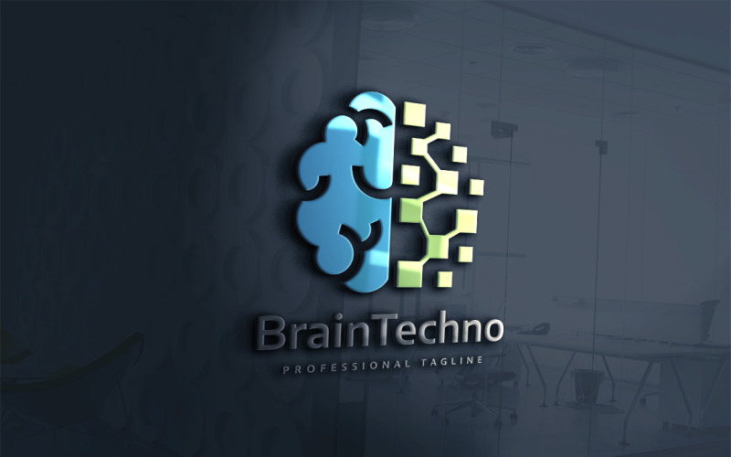 Download Шаблон логотипа "Brain Technology Logo Template" / Brain Technology Logo Template - Шаблон логотипа на тему графика ai,brain,brainstorm,brand,business,cortex,creation,creative,creator,data,development,engineer,flash,idea,identity,intelligence,intelligent,knowledge,media,mind