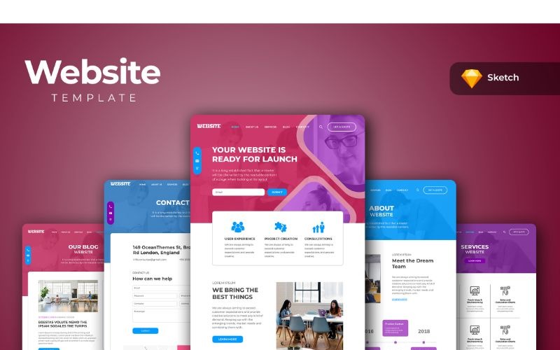 Elementos de la interfaz de usuario del sitio web Web 7