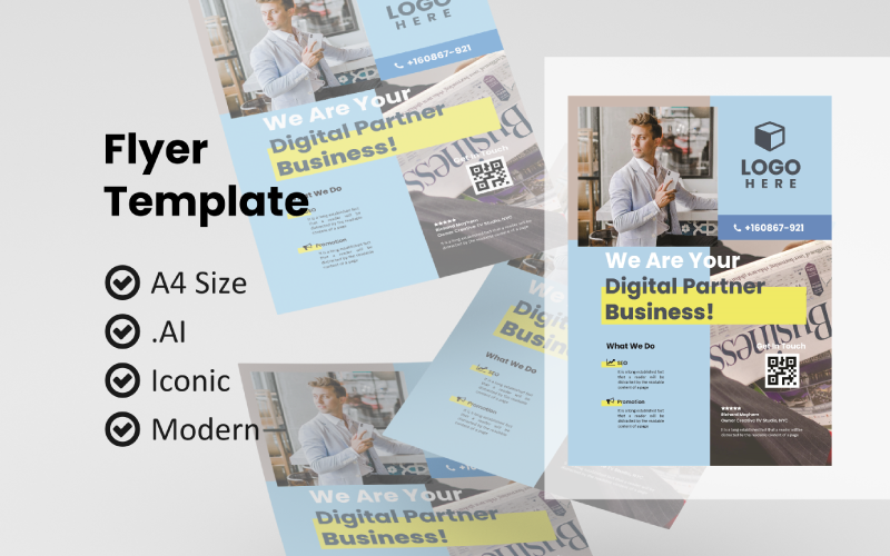 Download Фирменный стиль "Business flyer - Corporate Identity Template" / Business flyer - Corporate Identity Template - Фирменный стиль на тему графика flyer template,flyer business,print template,advertising,promotion flyer,brochure template,flyer mockup,flyer bundle template
