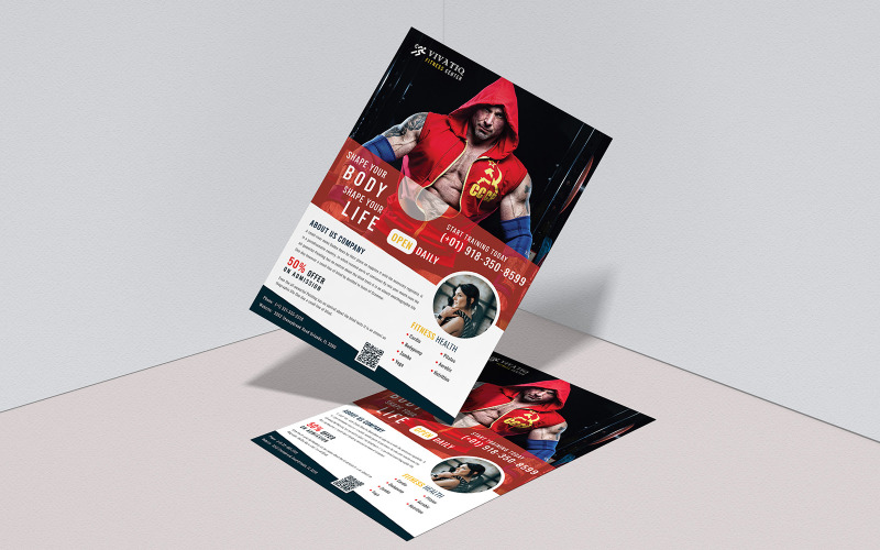Download Фирменный стиль "Dolloby - Gym and Fitness Flyer Design - Corporate Identity Template" / Dolloby - Gym and Fitness Flyer Design - Corporate Identity Template - Фирменный стиль на тему графика gym,fitness,bodybuilding,coach,workout,training,flyer,fest,festival,event,promotion,multipurpose,vector,newdesign,poster