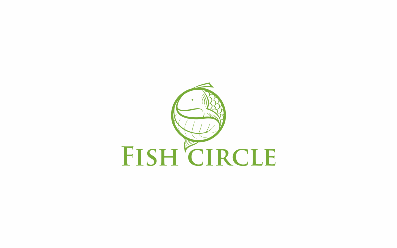 Download Шаблон логотипа "Fish Circle Logo Template" / Fish Circle Logo Template - Шаблон логотипа на тему графика fish,nature,circle,animal,water,ocean,vector,design,symbol,illustration,logo,graphic,abstract,black,sign,round,school,emblem,healthy,concept