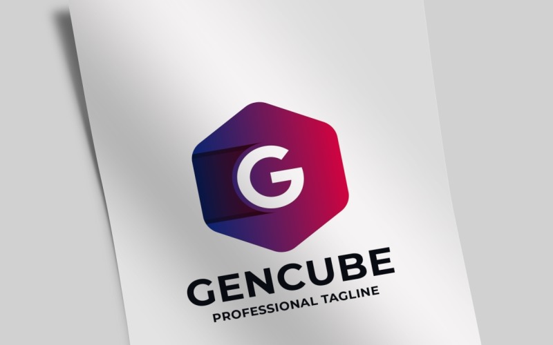 Download Шаблон логотипа "Gencube Letter G Logo Template" / Gencube Letter G Logo Template - Шаблон логотипа на тему графика box,brand,branding,business,consultant,corporate,creative,creativity,cube,cubic,cubical,expert,g letter,g letter logo,g logo,game,gamer,gaming,genetic,hexagon