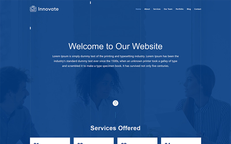 Innovative Landing Page Template