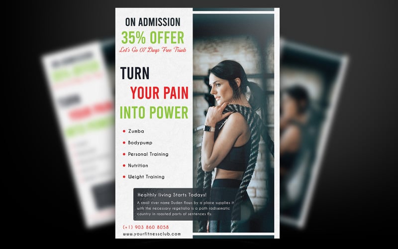 Download Фирменный стиль "Lebet - Gym and Fitness Flyer Design - Corporate Identity Template" / Lebet - Gym and Fitness Flyer Design - Corporate Identity Template - Фирменный стиль на тему графика gym,fitness,bodybuilding,coach,workout,training,flyer,fest,festival,event,promotion,multipurpose,vector,newdesign,poster