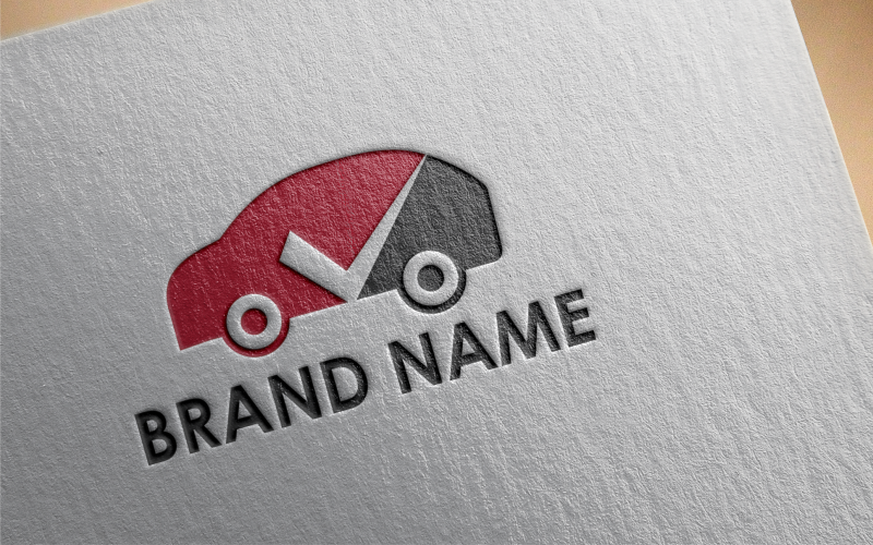 Modèle de logo de contrôle de voiture