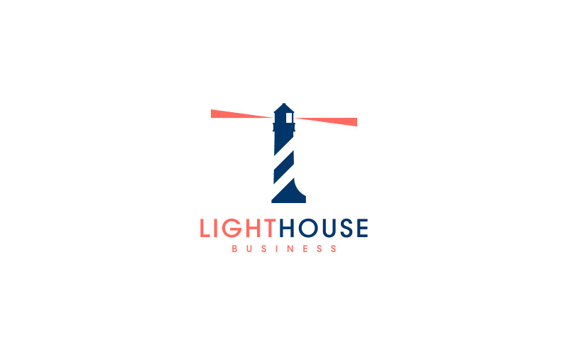 Modèle de logo de phare
