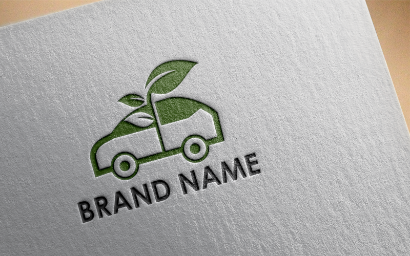 Natuurlijke auto Logo sjabloon