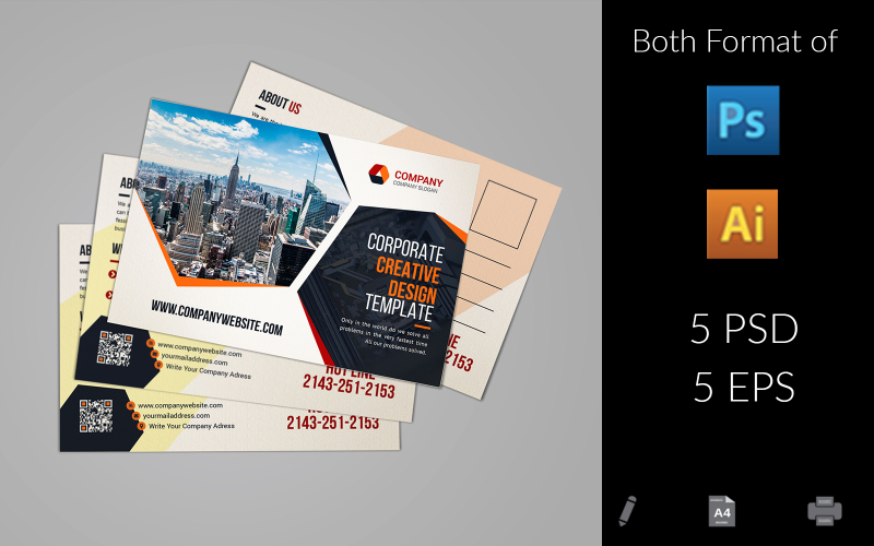 Download Фирменный стиль "Post Card" / Post Card - Фирменный стиль на тему графика 6x4,ad,advert,advertisement,agent,business,business postcard,company,construction,consulting,corporate,creative,design,flyer,housing,illustrator post card,invite post card,post card,post card