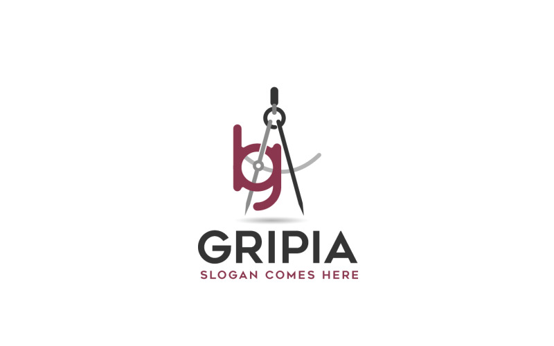 Шаблон логотипа GRIPIA