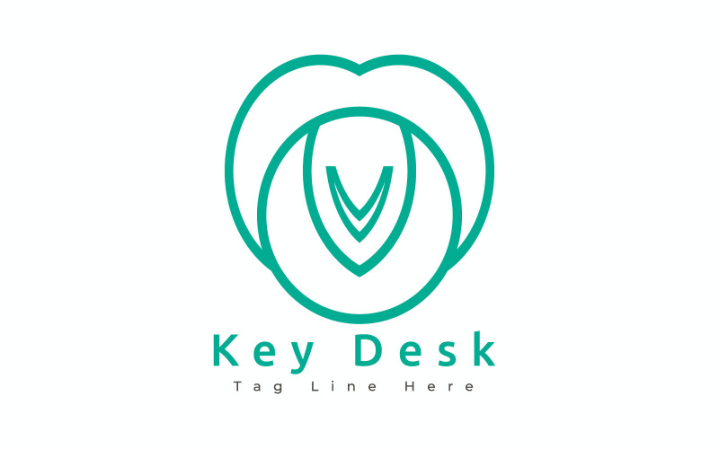 Шаблон логотипа ключевой стол