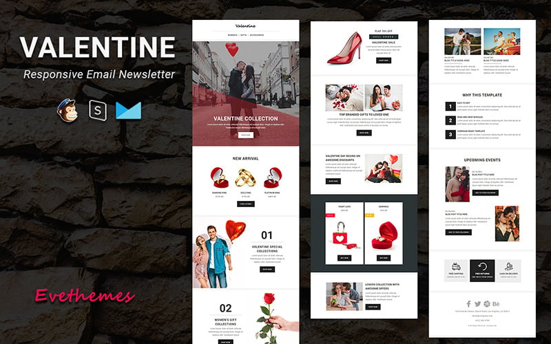 Valentine - Responsive Email Newsletter Template