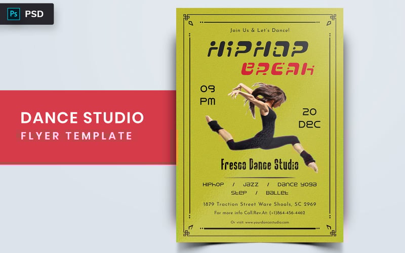 Download Фирменный стиль "Bandit - Dance Party Flyer Design - Corporate Identity Template" / Bandit - Dance Party Flyer Design - Corporate Identity Template - Фирменный стиль на тему графика ballet,dance,concert,dancing,design,zumba,opera,party,pattern,performance,romance,show,spiral,spring