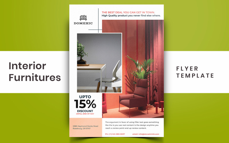 Download Фирменный стиль "Biton - Interior Furniture Flyer Design - Corporate Identity Template" / Biton - Interior Furniture Flyer Design - Corporate Identity Template - Фирменный стиль на тему графика furniture,interior,sales,flyer,offers,vintage,poster,print,brochure,template,event,elegant,modern,minimal