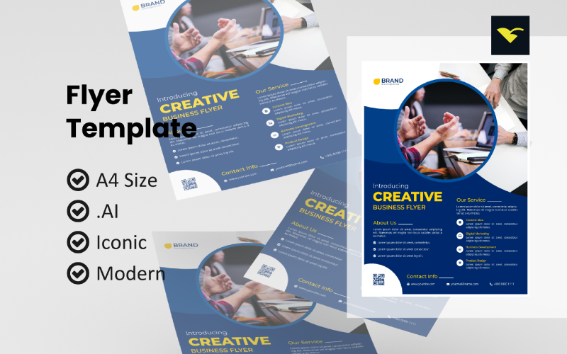 Download Фирменный стиль "Creative Business Flyer - Corporate Identity Template" / Creative Business Flyer - Corporate Identity Template - Фирменный стиль на тему графика flyer template,flyer business,print template,advertising,promotion flyer,brochure template,flyer mockup,flyer bundle template