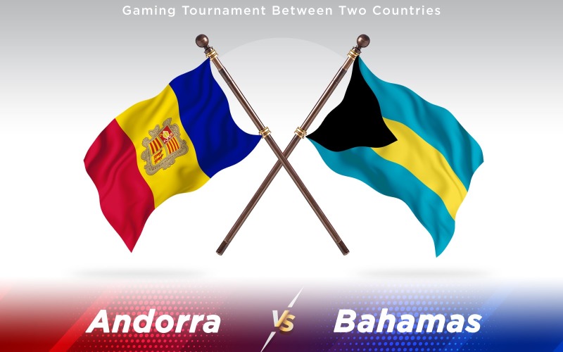 Download Иллюстрация "Andorra versus Bahamas  Two Countries Flags - Illustration" / Andorra versus Bahamas  Two Countries Flags - Illustration - Иллюстрация на тему графика national,patriotic,europe,asia,republic,map,flag,country,cartography,geography,nation,illustration,graphic,vector,state,world,isolated,symbol,border,icon