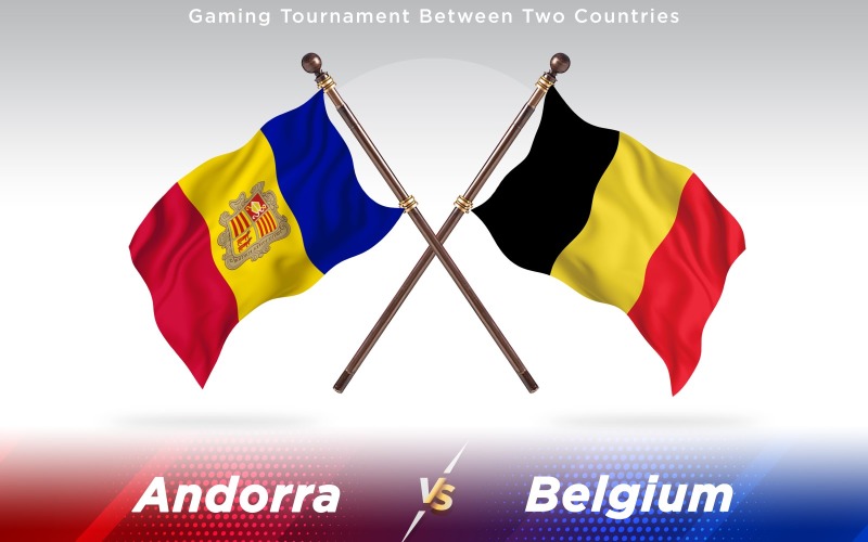 Download Иллюстрация "Andorra versus Belgium Two Countries Flags - Illustration" / Andorra versus Belgium Two Countries Flags - Illustration - Иллюстрация на тему графика national,patriotic,europe,asia,republic,map,flag,country,cartography,geography,nation,illustration,graphic,vector,state,world,isolated,symbol,border,icon