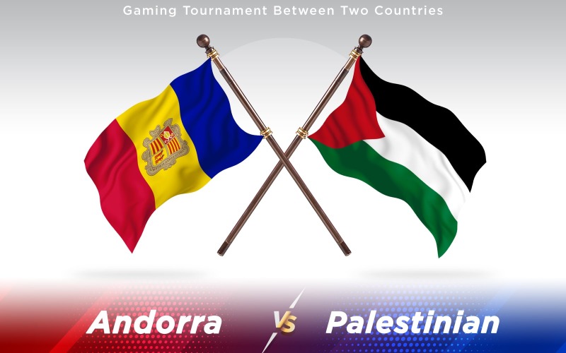 Download Иллюстрация "Andorra versus Palestinian Two Countries Flags - Illustration" / Andorra versus Palestinian Two Countries Flags - Illustration - Иллюстрация на тему графика national,patriotic,europe,asia,republic,map,flag,country,cartography,geography,nation,illustration,graphic,vector,state,world,isolated,symbol,border,icon