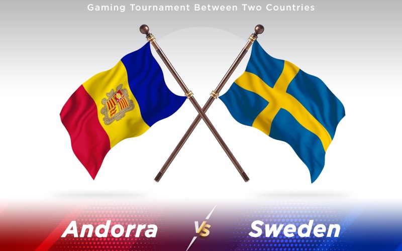 Download Иллюстрация "Andorra versus Sweden Two Countries Flags - Illustration" / Andorra versus Sweden Two Countries Flags - Illustration - Иллюстрация на тему графика national,patriotic,europe,asia,republic,map,flag,country,cartography,geography,nation,illustration,graphic,vector,state,world,isolated,symbol,border,icon