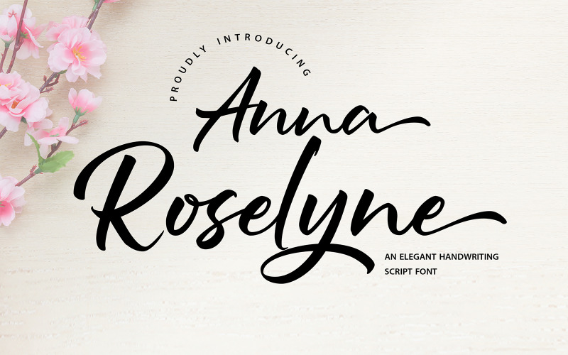 Анна Роселін | Елегантний скорописний шрифт