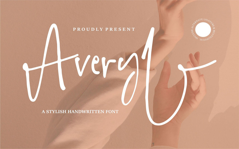 Averyl | Une police manuscrite élégante