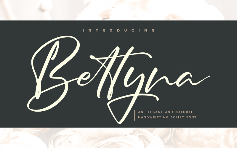Bettyna | Handskrift Cursive Font