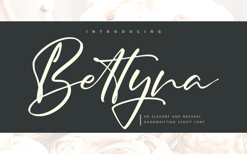 Bettyna | Kurzivní písmo rukopisu