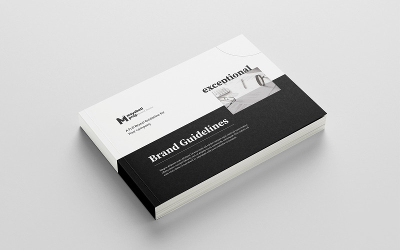 Download Фирменный стиль "Brand Guideline - Corporate Identity Template" / Brand Guideline - Corporate Identity Template - Фирменный стиль на тему графика brand style guideline template,graphic template,black brand guideline,brand guideline,brand identity,brand manual,branding guidelines,branding guideline brochure,corporate guideline,manual,br