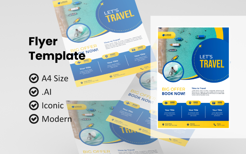 Download Фирменный стиль "Business Traveling Agency Flyer - Corporate Identity Template" / Business Traveling Agency Flyer - Corporate Identity Template - Фирменный стиль на тему графика flyer template,flyer business,print template,advertising,promotion flyer,brochure template,flyer mockup,flyer bundle template,traveling flyer,traveling agency,traveling leaflet,traveling cata
