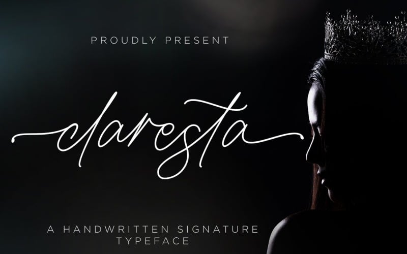 Claresta - рукописний шрифт підпису
