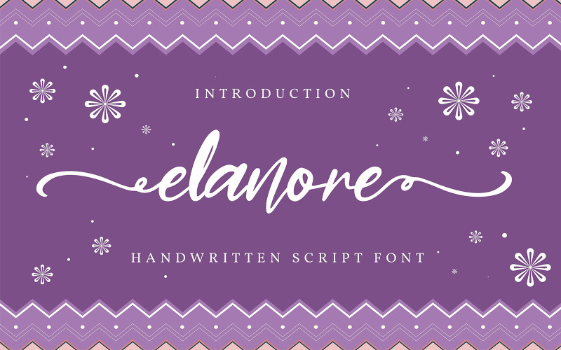 Elanore | Police cursive manuscrite