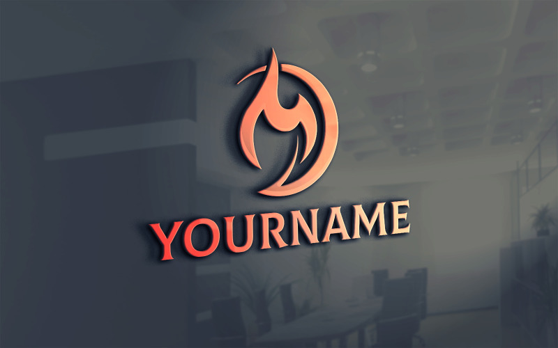 Download Шаблон логотипа "Fire Logo Template" / Fire Logo Template - Шаблон логотипа на тему графика logo,logos,template,design,templates,fonts,business,creative,interactive,fire