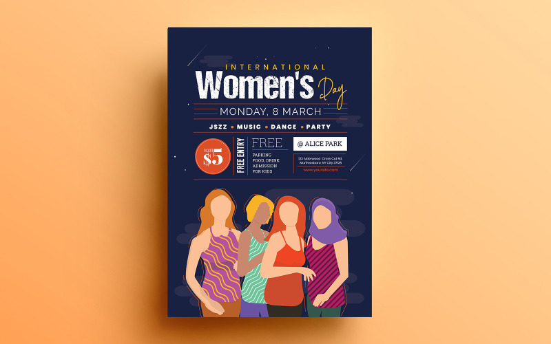 Download Фирменный стиль "International Women's Day Flyer - Corporate Identity Template" / International Women's Day Flyer - Corporate Identity Template - Фирменный стиль на тему графика international,day,flyer,template,greeting,flier,design,holiday,lady,creative,march,card,happy,signs,banner,woman,symbol,female,poster,women