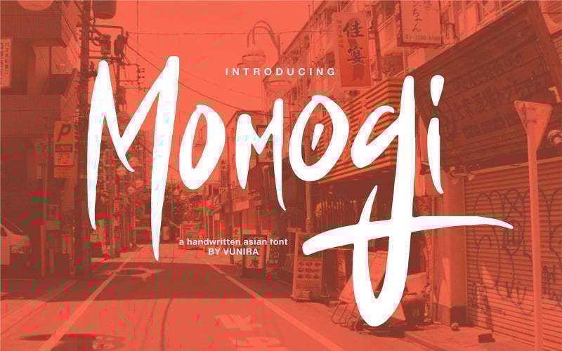 Momogi | Eine handgeschriebene asiatische Schrift