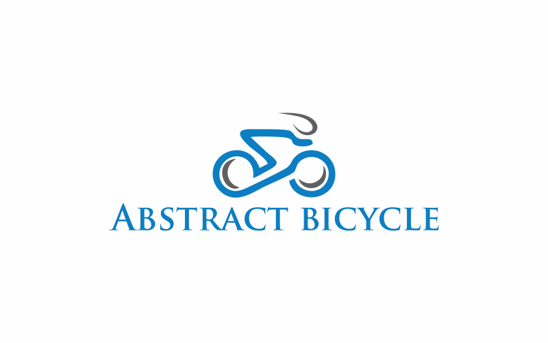 Download Шаблон логотипа "Abstract Bicycle Logo Template" / Abstract Bicycle Logo Template - Шаблон логотипа на тему графика abstract,bicycle,illustration,sport,bike,vector,graphic,ride,biking,silhouette,transport,symbol,icon,travel,fitness,logo,concept,drive,transportation,tour